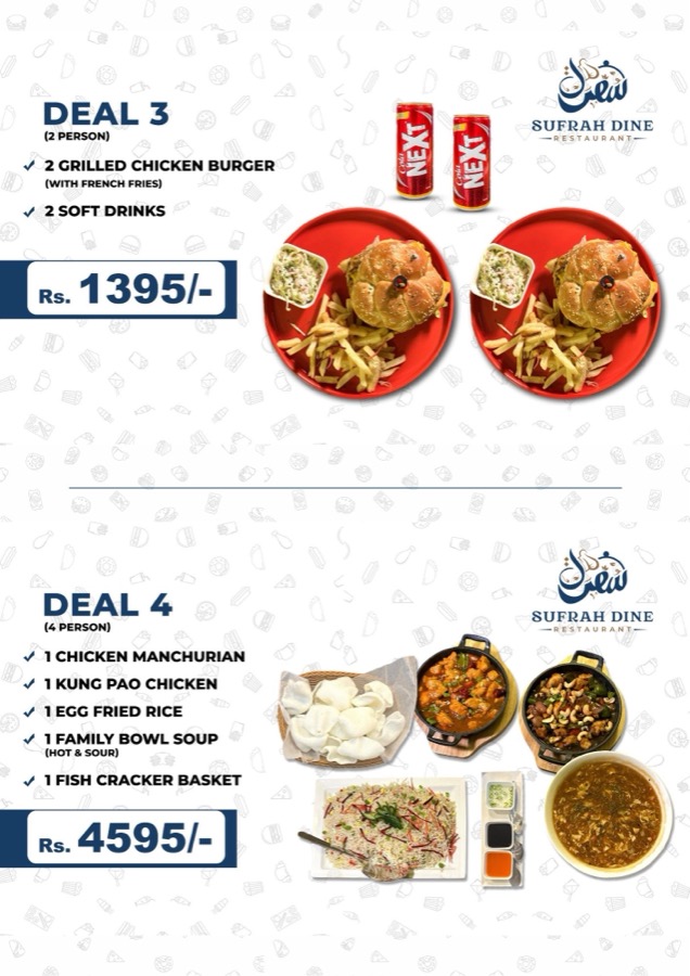 Burger Deal 3 and Chinese Deal 4