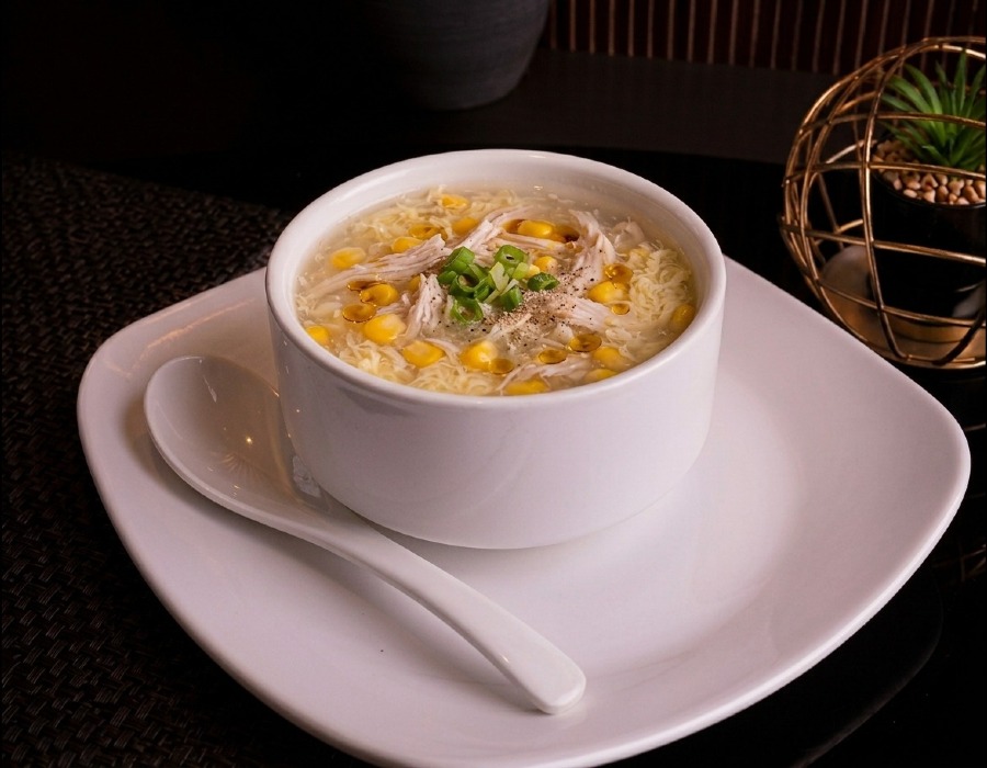 Chicken Corn Soup - Soups at Sufrah Dine, Bahria Phase 7