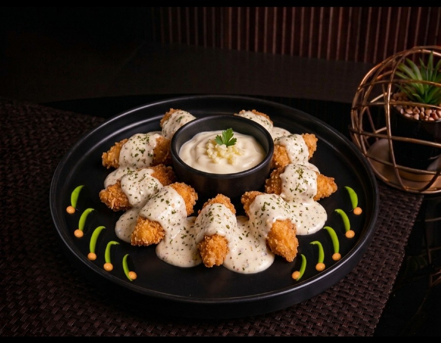 Chicken Strips with Garlic Mayo - Starters at Sufrah Dine, Bahria Phase 7